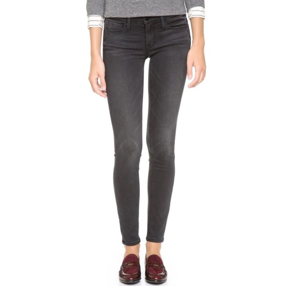 FRAME Le Skinny de Jeanne Jeans in Gray | Size 27